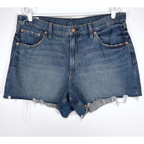 Gap 4” High Rise Stride Short Size 33 16 Vacation Beach Boho Festival Cut Off - Picture 1 of 8